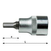 Sockets drivers 1/4andquot; for hexagonal sockets head screws WRK Hand tools 31949 0