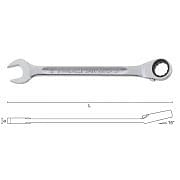 Combination wrenches with reversible ratchet STAHLWILLE 17 OPEN-RATCH Hand tools 346351 0