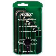 L Keys for Torx screws in set Hand tools 360771 0