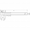 Monoblock vernier calipers with lever lock ALPA