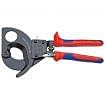 Ratchet action cable cutters for copper and aluminum cable ø 32 mm KNIPEX 95 31 280