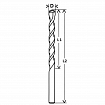 Twist drills for masonry/concrete BOSCH SILVER PERCUSSION