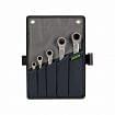 Set of combination wrenches with reversible ratchet WODEX
