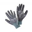 Work gloves in nylon coated in polyurethane grey