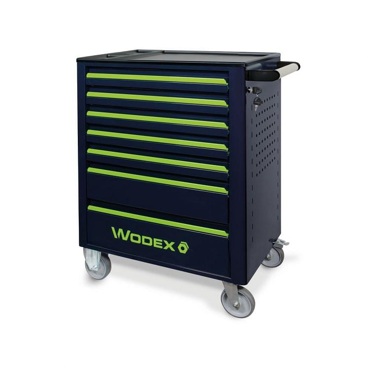 Wózek WX9410/B7 z zestawem 155 narzędzi WODEX