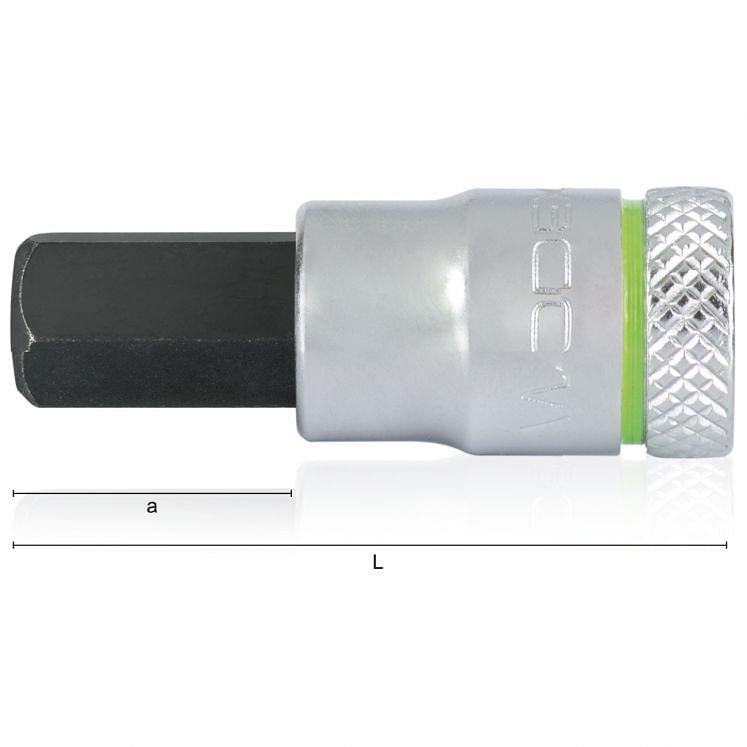Klucze nasadowe 1/4" do śrub z łbem gniazdowym sześciokątnym WODEX WX2010