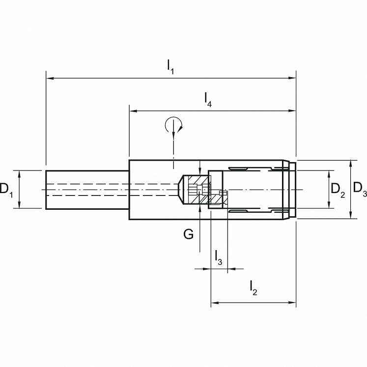 Przedłużki hydrauliczne DIN 1835A KERFOLG