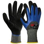 Rękawice z włókna odpornego na przecięcia podwójnie impregnowane w 3/4 nitrylem Sprzęt bezpieczeństwa 361931 0