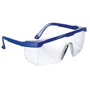 Okulary ochronne z niebieską oprawką Sprzęt bezpieczeństwa 750 0