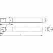 Nóż tokarski z lutowanymi płytkami z węglików spiekanych do toczenia wewnętrznego KERFOLG BRAZER ISO 9