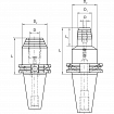 Oprawki hydrauliczne DIN 69871 SK kształt AD+B KERFOLG