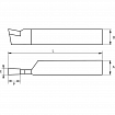 Nóż tokarski z lutowanymi płytkami z węglików spiekanych do rowkowania zewnętrznego KERFOLG BRAZER ISO 7