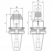 Oprawki hydrauliczne MAS 403 BT kształt AD+B KERFOLG
