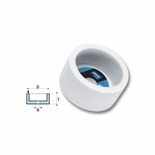 Mole abrasive a tazza cilindrica in ossido d'alluminio NORTON per acciai SR