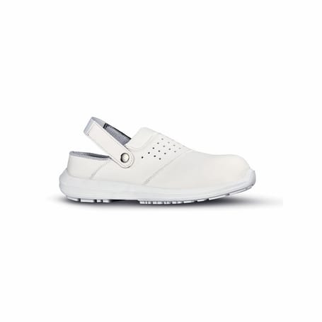 Zapato de seguridad blanco de señora con correa BREEZE o U-POWER