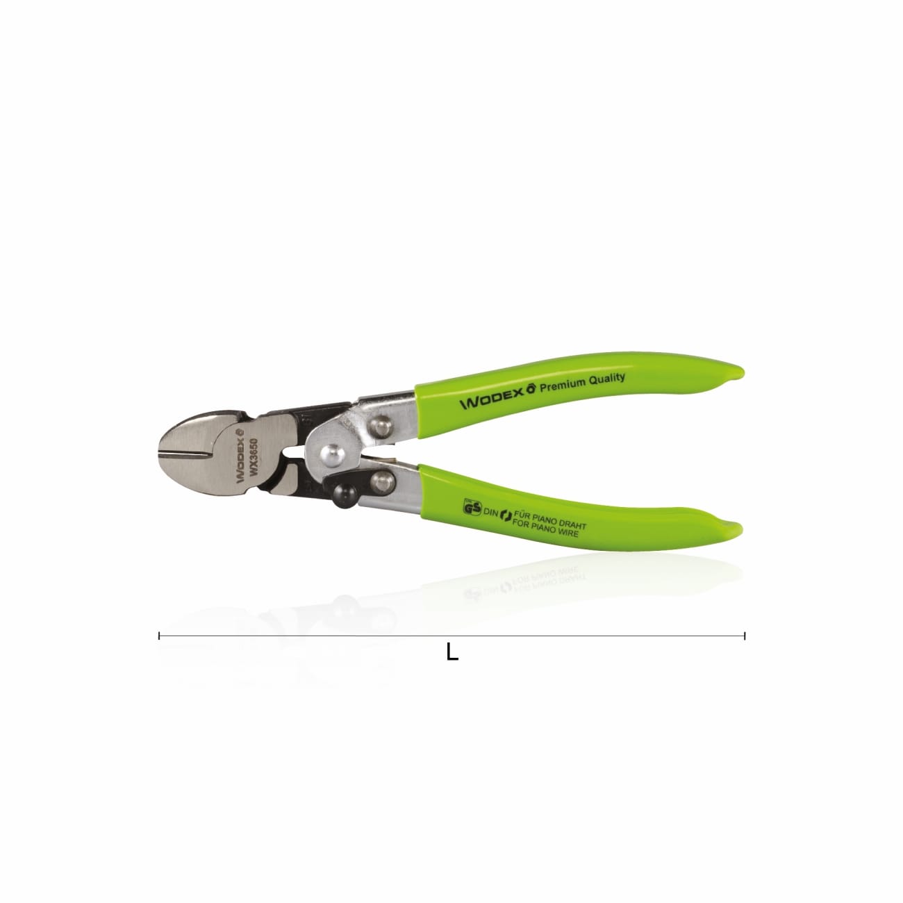 Double lever action diagonal cutting nippers WODEX WX3650