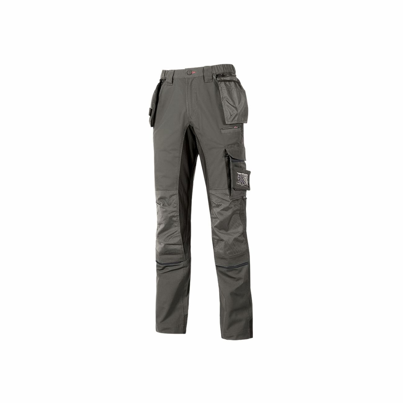 Work trousers with multifunctional pockets and stretch inserts RACE U-POWER