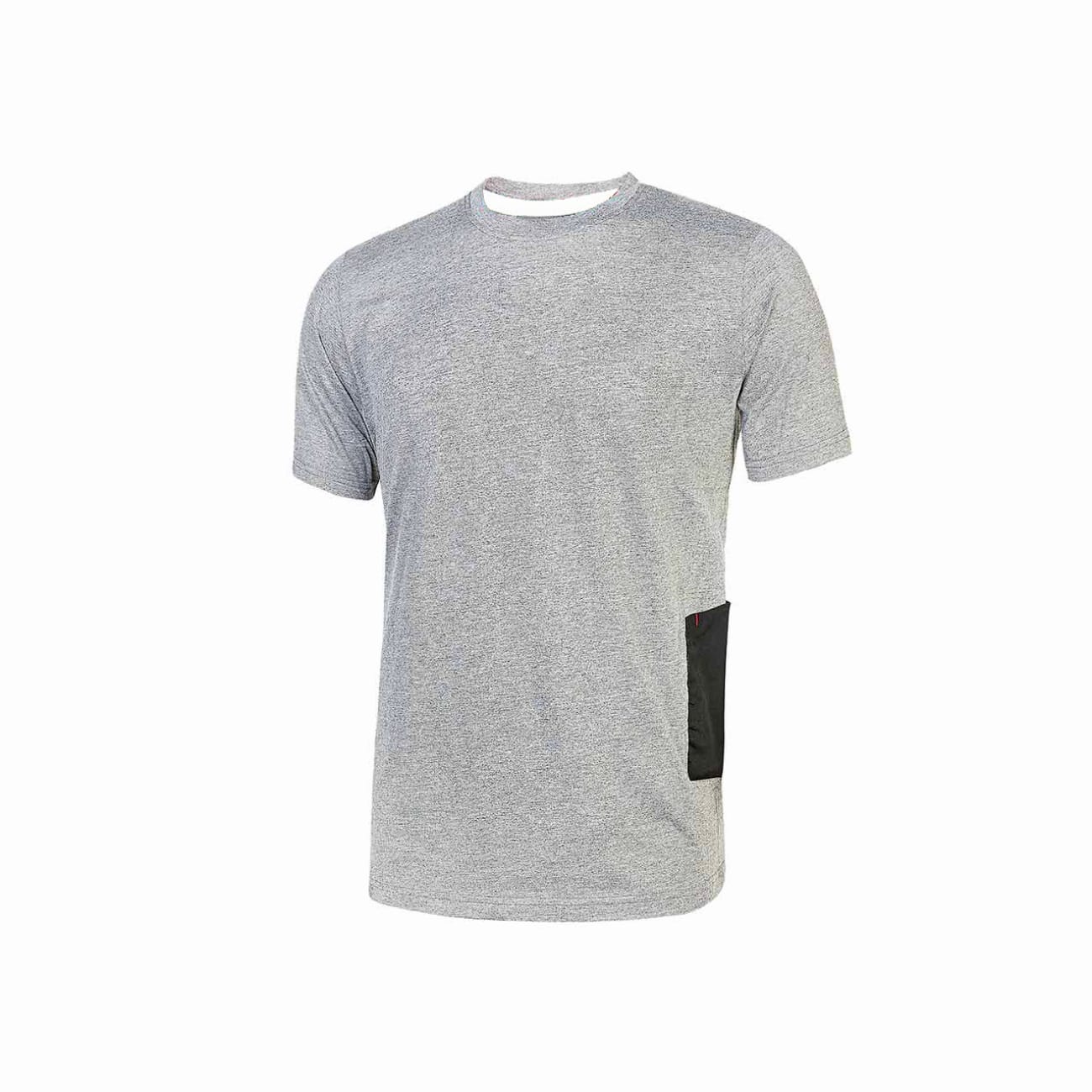 Polycotton slim-fit T-shirt with mobile phone pocket ROAD U-POWER