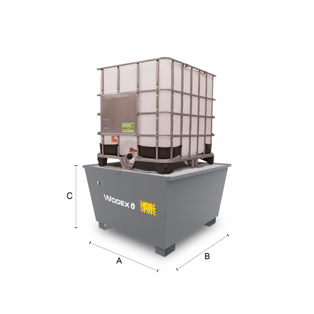 Spill pallets in steel for cisterns WX9905 WODEX