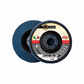 Flap grinding discs with fiberglass backing in zirconium abrasive cloth WRK FALCON FIBRA