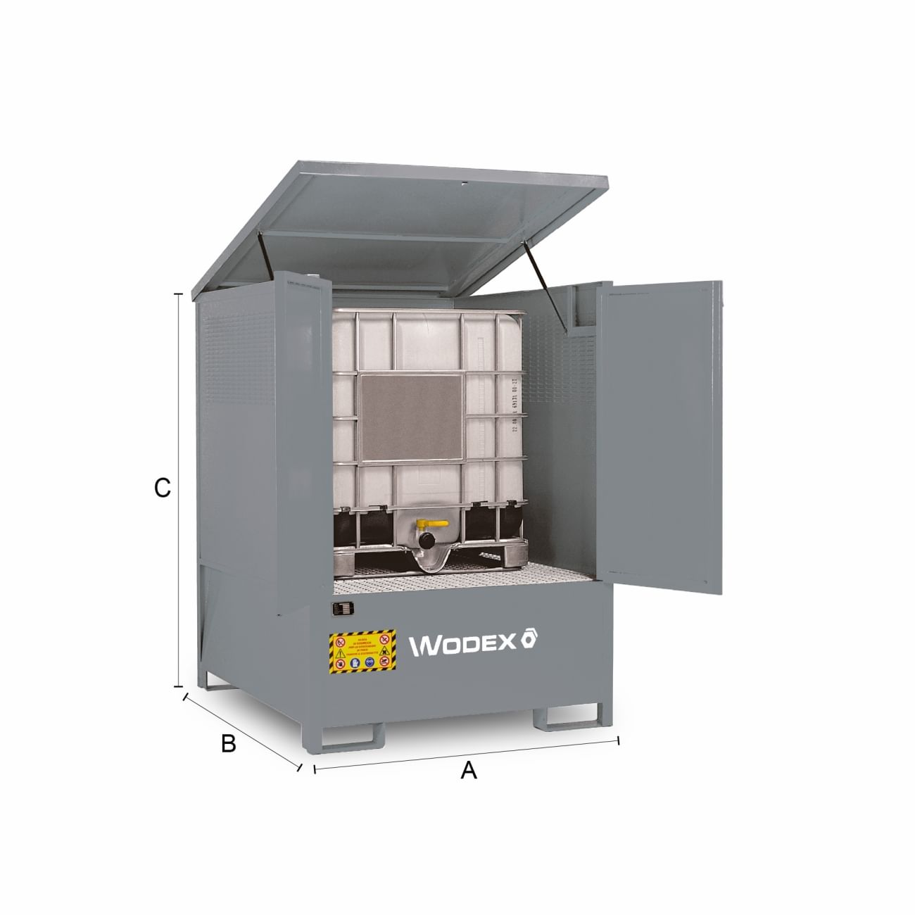 WODEX WX9911, Depot für den Außenbereich für 1000 l-Tanks