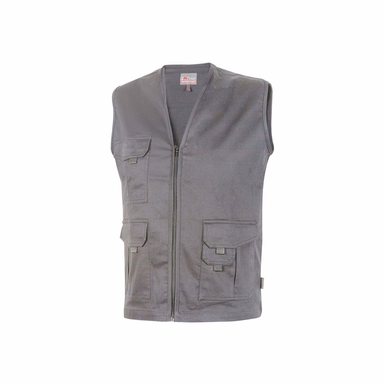 Stretch cotton multi-pocket waistcoat for work CHICA U-POWER