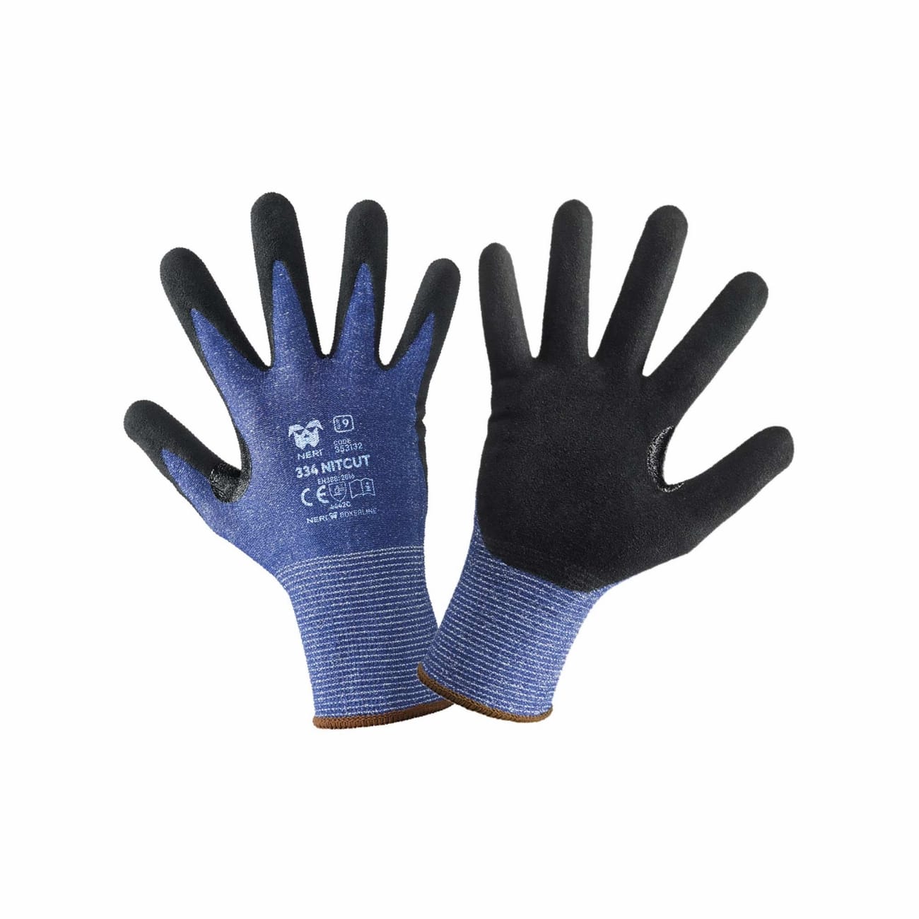 Microporous nitrile cut-resistant gloves