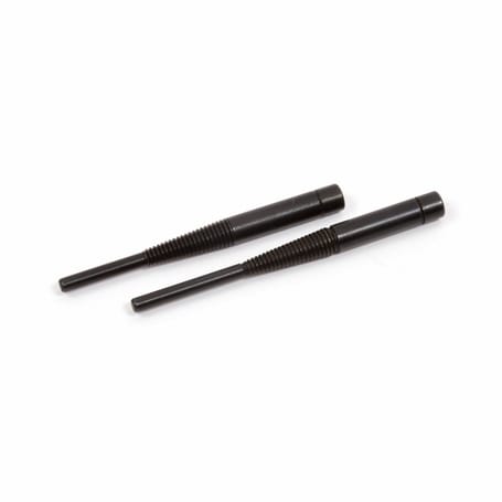 Pin for abrasive wrapped rolls