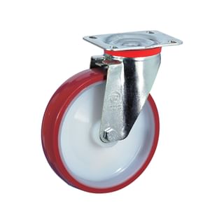 Polyurethane wheels centre in polyamide with support TELLURE RÔTA