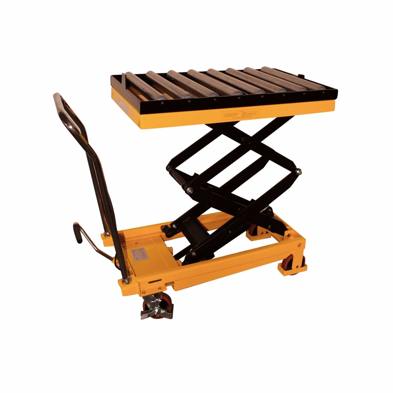 Mobile elevating platforms two fold with rollers B-HANDLING