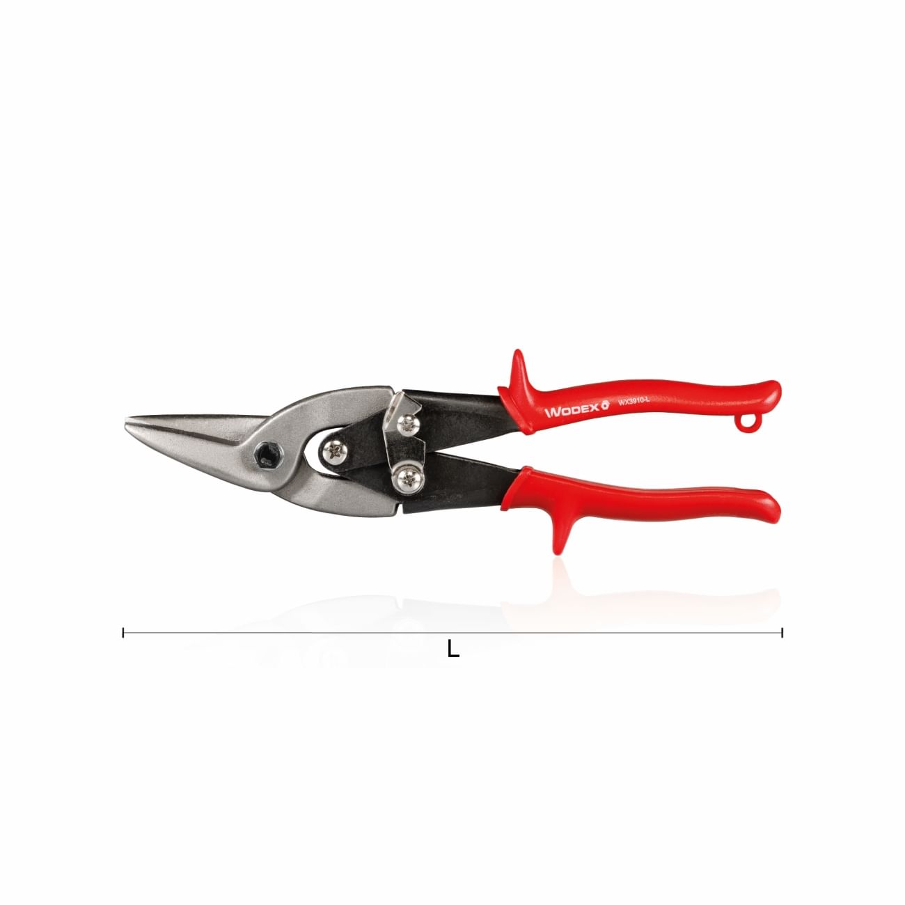 Professional double lever shears for left-hand cuts WODEX WX3910-L