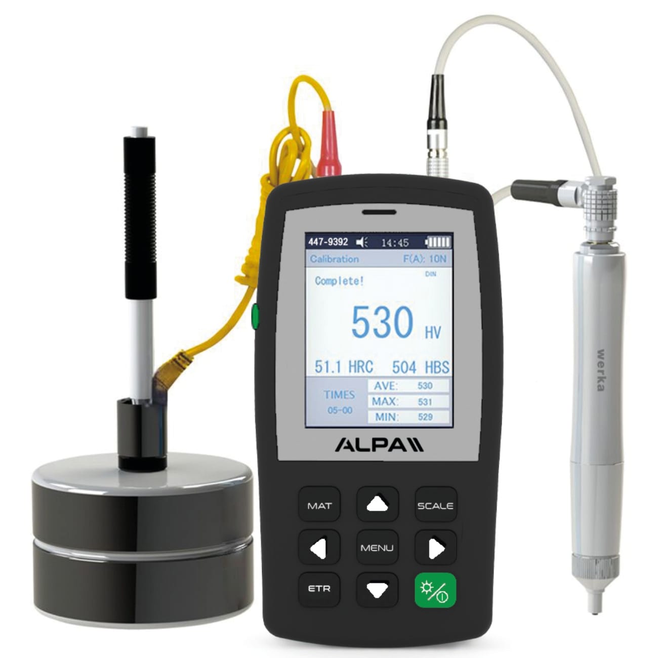 Portable ultrasonic hardness tester LA756 ALPA